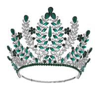 Women’S Large Rhinestone Banquet Tiara A Luxury Statement Crown Hair Accessory Perfect For Costume Parties And Gala