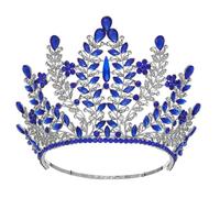 Women’S Large Rhinestone Banquet Tiara A Luxury Statement Crown Hair Accessory Perfect For Costume Parties And Gala