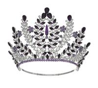 Women’S Large Rhinestone Banquet Tiara A Luxury Statement Crown Hair Accessory Perfect For Costume Parties And Gala