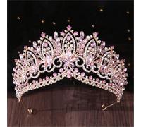 Women’S Large Royal Queen Bridal Tiara With Brilliant AB Crystals A Statement Diadem Crown For A Dramatic Bridal Look