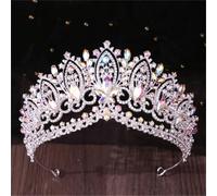 Women’S Large Royal Queen Bridal Tiara With Brilliant AB Crystals A Statement Diadem Crown For A Dramatic Bridal Look