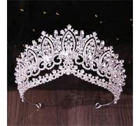 Women’S Large Royal Queen Bridal Tiara With Brilliant AB Crystals A Statement Diadem Crown For A Dramatic Bridal Look
