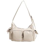 Women’s Leather Shoulder Bag - Multi-Pocket Casual Hobo Handbag, Spacious Everyday Tote for Work, Travel, Shopping, School & Daily Use, Versatile Crossbody Purse