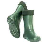 Women’s Lightweight EVA Wellington Boots with Warm Fleece Liner - Waterproof Ladies Wellies for Gardening, Walking, Rain, Snow - Durable Non-Slip Sole - Comfortable, Easy to Clean Winter Boots Olive