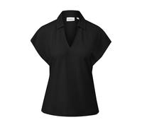 Women’s Linen Blend Polo T-Shirt COMMA Noir 34