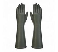 Women’s Long Italian Leather Winter Gloves - Soft Wool Lined, Touchscreen, Water-Resistant Driving Gloves | Elegant Opera-Length Ladies Luxury Leather Gloves