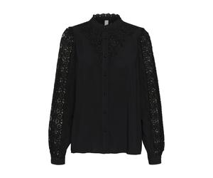 Women’s long-sleeve lace blouse CULTURE Benton Black M