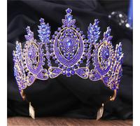Women’S Luxury Big Rhinestone Tiara With Combs A Princess Diadem Crown Hair Jewelry Accessory For Brides And Pageant Contestants
