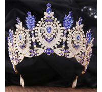 Women’S Luxury Big Rhinestone Tiara With Combs A Princess Diadem Crown Hair Jewelry Accessory For Brides And Pageant Contestants