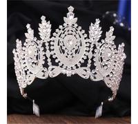 Women’S Luxury Big Rhinestone Tiara With Combs A Princess Diadem Crown Hair Jewelry Accessory For Brides And Pageant Contestants
