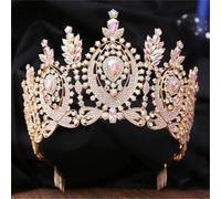 Women’S Luxury Big Rhinestone Tiara With Combs A Princess Diadem Crown Hair Jewelry Accessory For Brides And Pageant Contestants