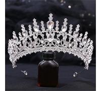 Women’S Luxury Bridal Tiara With Opal And Crystal Rhinestones A Queenly Diadem Headdress For Pageants Or Formal Wear