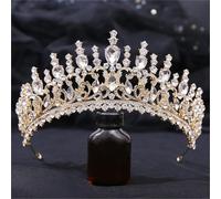 Women’S Luxury Bridal Tiara With Opal And Crystal Rhinestones A Queenly Diadem Headdress For Pageants Or Formal Wear