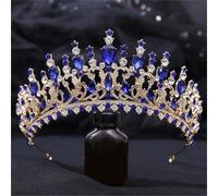 Women’S Luxury Bridal Tiara With Opal And Crystal Rhinestones A Queenly Diadem Headdress For Pageants Or Formal Wear