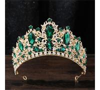 Women’S Luxury Queen Large Crystal AB Tiara Crown A Stunning Diadem Headband For Wedding Or Princess Costume Wear