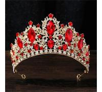 Women’S Luxury Queen Large Crystal AB Tiara Crown A Stunning Diadem Headband For Wedding Or Princess Costume Wear