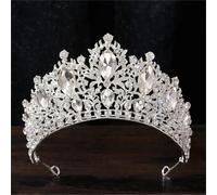 Women’S Luxury Queen Large Crystal AB Tiara Crown A Stunning Diadem Headband For Wedding Or Princess Costume Wear