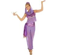 Women’s Magical Genie Costume Halloween Fancy Dress Outfit Ladies Arabian Nights