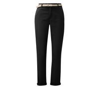 Women’s Medium Washed Tapered Chino Trousers s.Oliver Noir 36