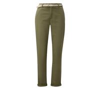 Women’s Medium Washed Tapered Chino Trousers s.Oliver Vert 34