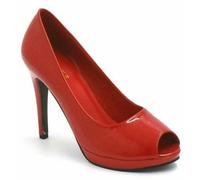Women’s Mens Peep Toe Crossdresser High Heels Stiletto Platform Court Shoe, Pumps (Red Patent, UK Footwear Size System, Adult, Women, Numeric, Medium, 11)