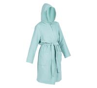 Women’s Microfibre Compact Hooded Bathrobe - Light Green
