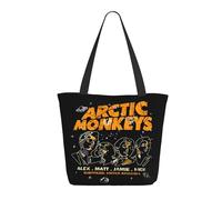 Women’s Monkeys Rock Band Arctic Tote Bag Reusable Travel & Grocery Shoulder Bag Essential for Daily Commute & Work