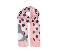 Women’s Multi-Spot Print Lightweight Scarf with Border
