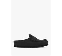 Women’s Naples Wrapped Black Leather Clogs - Black Leather / 37