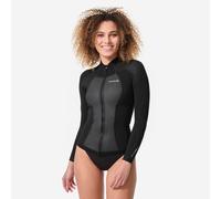 Women’s Neoprene Jacket Advanced Level With 1.5 mm Foam And Front Zip - Black
