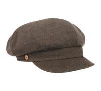Mayser Women´s Newsboy Cap Women - Made in The EU Winter caps Wool with Peak, Lining, Lining Autumn-Winter - M (57-58 cm) Brown