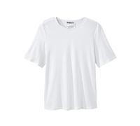 Women’s Open-Back Adaptive Solid Color Diamond T-Shirt, White, XL