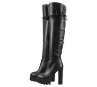 Women’S Over The Knee Boots | Platform Stiletto Side Zipper Structured Shaft | Club Evening Show