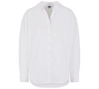 Women’s oversized long-sleeve shirt Urban Classics Blanc L