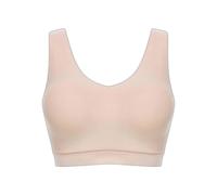 Chantelle Bra Soft Stretch V-Neck Padded Crop - Non-wired, Nude (Off-White) XS-S