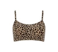 Chantelle Womens 0oz Leopard Print Soft Stretch Leopard-print Stretch-jersey Bralettesoft Bralette Xs/s