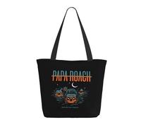 Women’s Papa Rock Band Roach Tote Bag Reusable Travel & Grocery Shoulder Bag Essential for Daily Commute & Work
