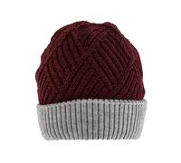 Women’s Patchwork Cable Knit Beanie Hat