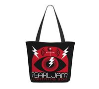 Women’s Pearl Rock Band Jam Tote Bag Reusable Travel & Grocery Shoulder Bag Essential for Daily Commute & Work