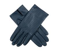 Women’s Perforated Leather Gloves - Navy / 8
