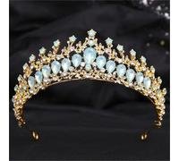 Women’S Pink Opal Crystal Princess Crown A Rhinestone Bridal Headwear Diadem Perfect For Weddings And Fairytale Themed Parties