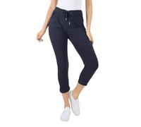 Women’s Plain Italian High Waisted Magic Pants Casual Jogging Bottoms Walking Out Stretchy Jeans Joggers Turn Up Pants All Season Lagenlook Style Ladies Navy Blue 20-22