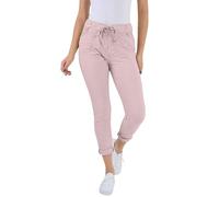 Women’s Plain Italian High Waisted Magic Pants Casual Jogging Bottoms Walking Out Stretchy Jeans Joggers Turn Up Pants All Season Lagenlook Style Ladies Nude 12-14