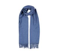 Women’s Plain Marl Scarf with Tassels - Blue / One