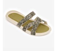 Women’s Poolside Slides - Slap 500 Beige Gold Olive