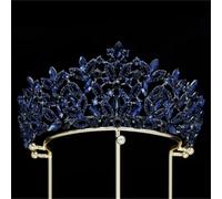 Women’S Queen Tiara Crown In Or Red Crystal A Vintage Princess Blue Rhinestone Crown For Party And Dress Hair Accessories