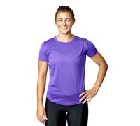 Women’s Quick Dry Running T-Shirt - Classic Fit Gym Top in 7 Colours - Lightweight Moisture Wicking Tee for Walking, Yoga & Everyday (UK Sizes 8-20) (UK, Numeric, 12, Regular, Regular, Violet)