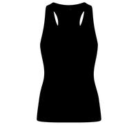 Women’s Racerback Running Vest (UK 8-20) | 100% Lightweight Polyester Gym Tank Top | Moisture-Wicking Quick-Dry Workout Singlet | Breathable Sleeveless Training Top for Fitness Solid Black