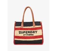 Women’s raffia tote bag Superdry Luxe Bleu TU