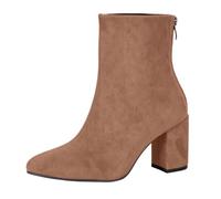 Women’s Rain Boots Elastic Platform Slip on Waterproof Ankle Booties Side Zipper Casual Ladies Walking Boots Lace Up High Chunky Heel Boot Shoes Khaki